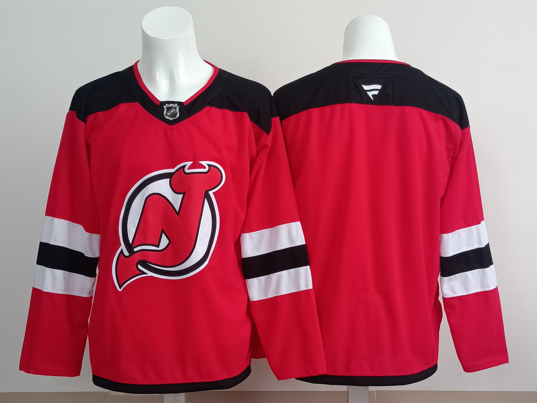 Men 2025 New Jersey Devils Blank  Red NHL Jersey style 01